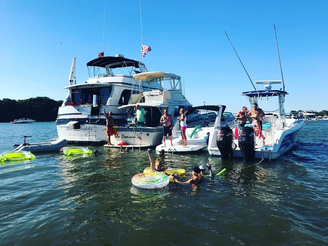 Boat party with friends