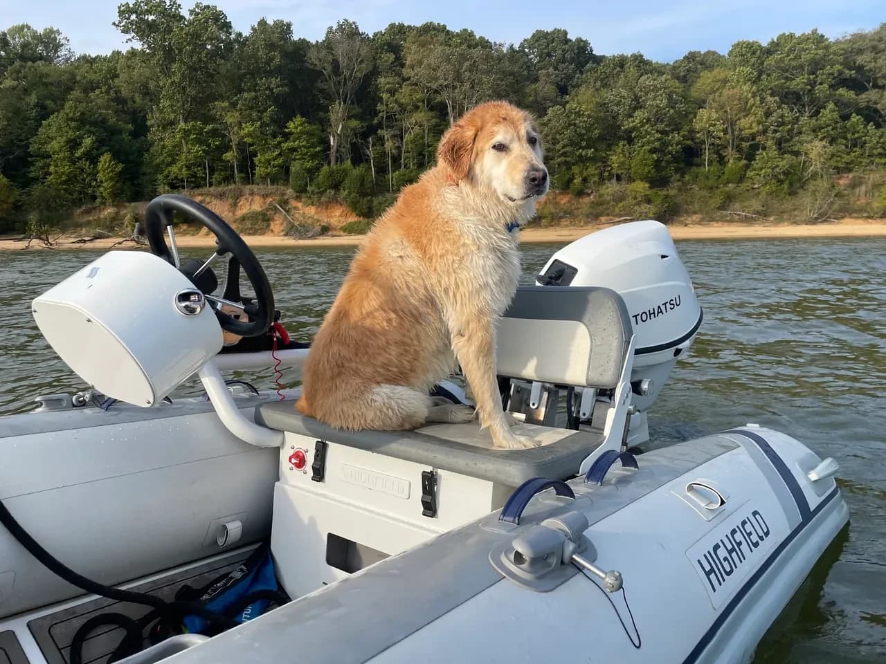 On the water